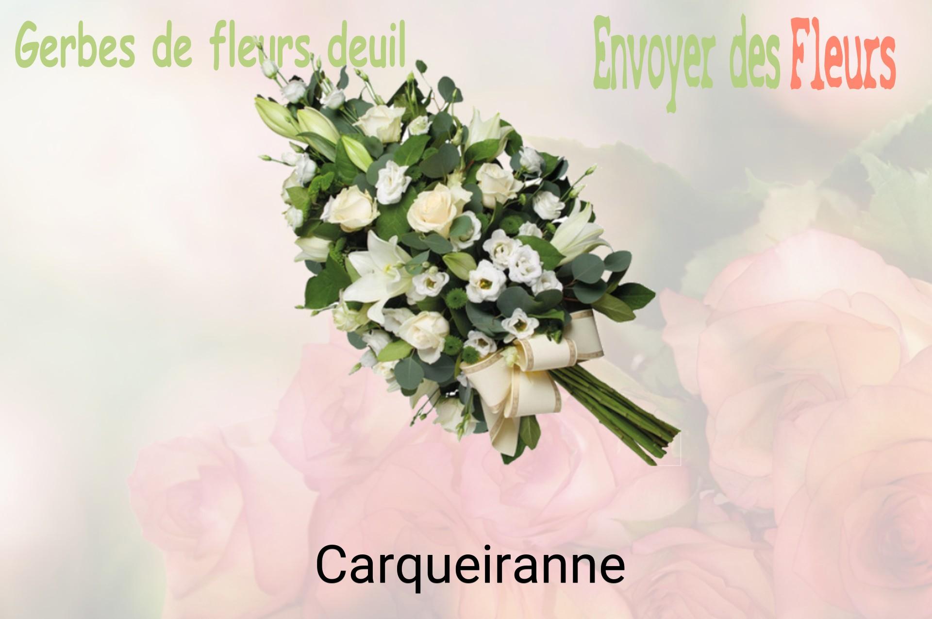 Gerbe de fleurs de deuil livrée à Carqueiranne